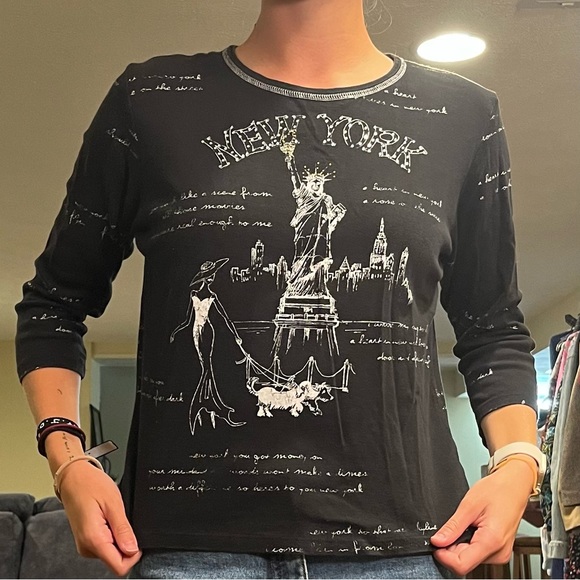 Vintage Cactus New York Graphic Top Large - Picture 6 of 12